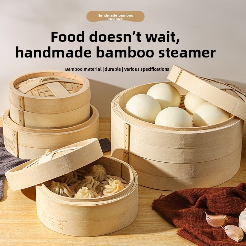 Chinese Steamer Bamboo Steamer - Bao Steamer Bamboo recension och pris