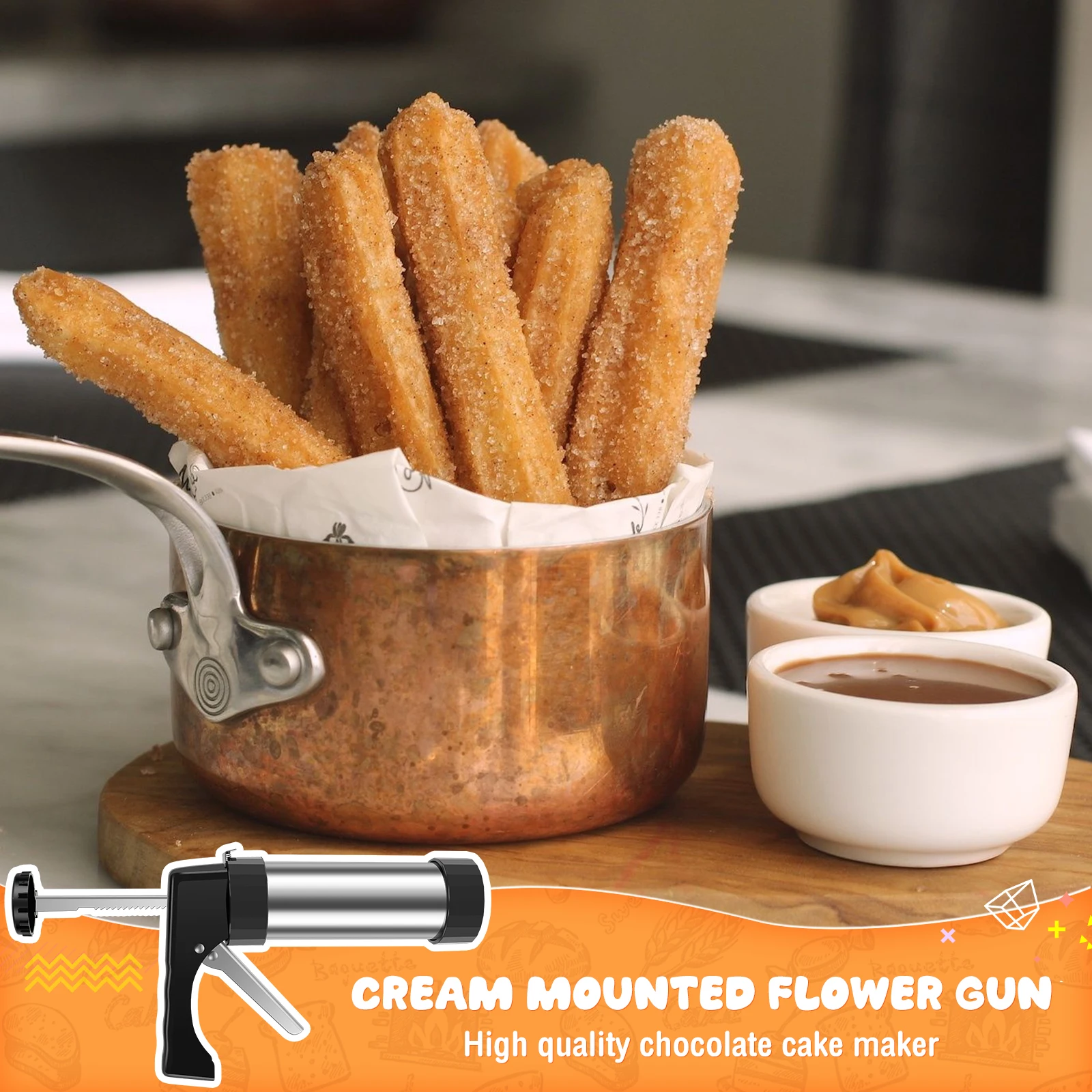 DIY Churro Maker Machine Stain - Churros Maker Gun recension och pris