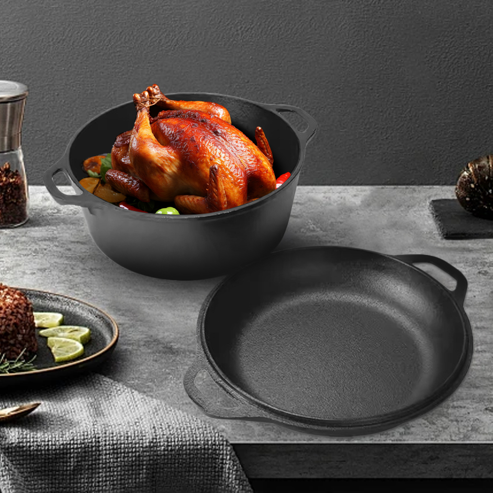 2 in 1 Cast Iron Dutch Oven Po - Cast Iron Corn recension och pris