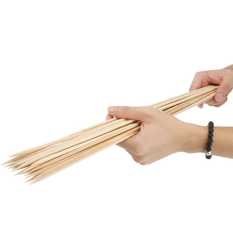 50cm x 6mm BBQ Bamboo Skewers  - Corn Dog Stick recension och pris