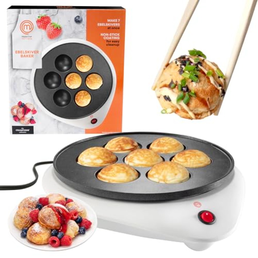 MasterChef Electric Ebelskiver - Takoyaki Grill Plate recension och pris