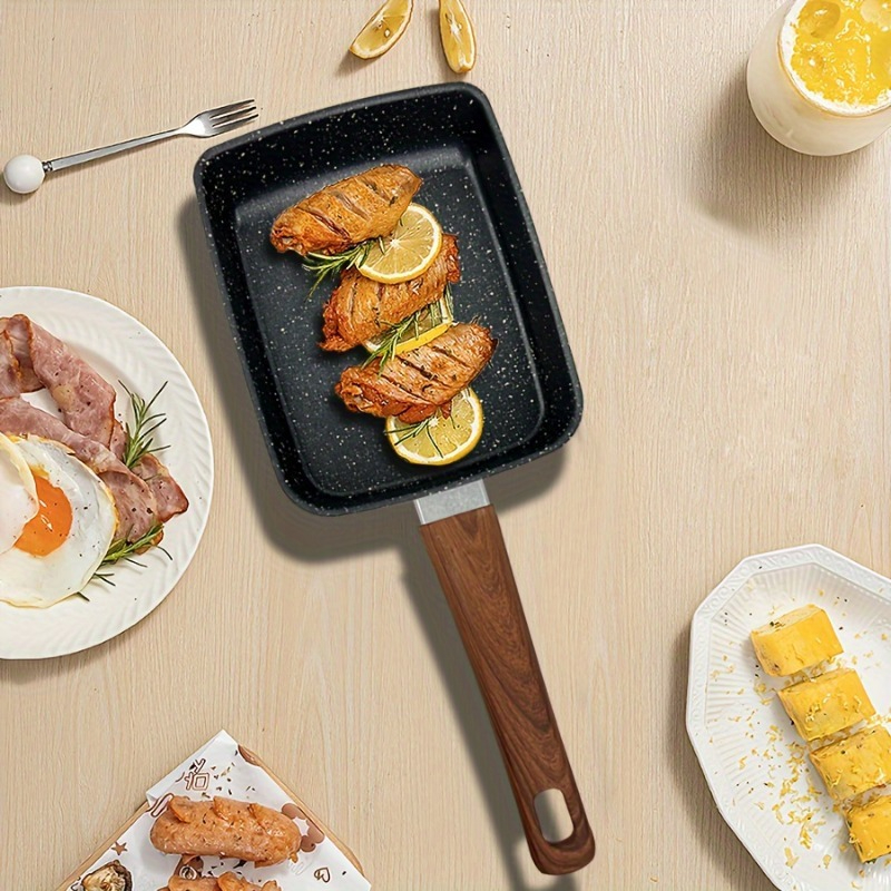 1PCS Egg Fry Pan Square Cast I - Cast Iron Corn recension och pris