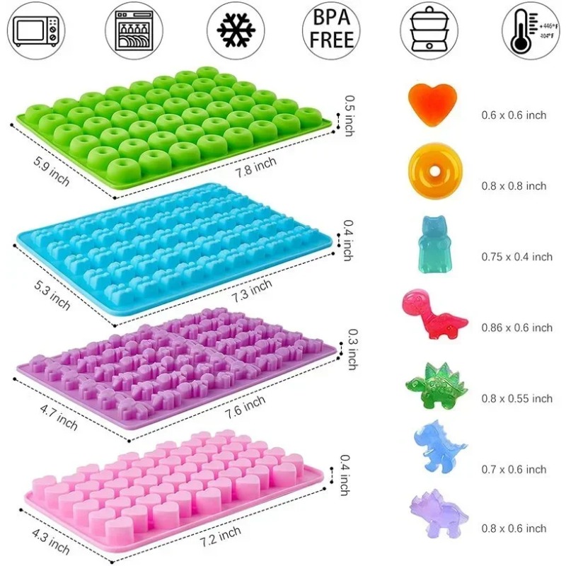 Silicone Gummy Bear Chocolate  - Donut Mold Silicone recension och pris