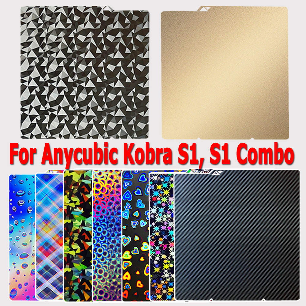 Build Plate for Anycubic Kobra - Crepe Pan Carbon recension och pris