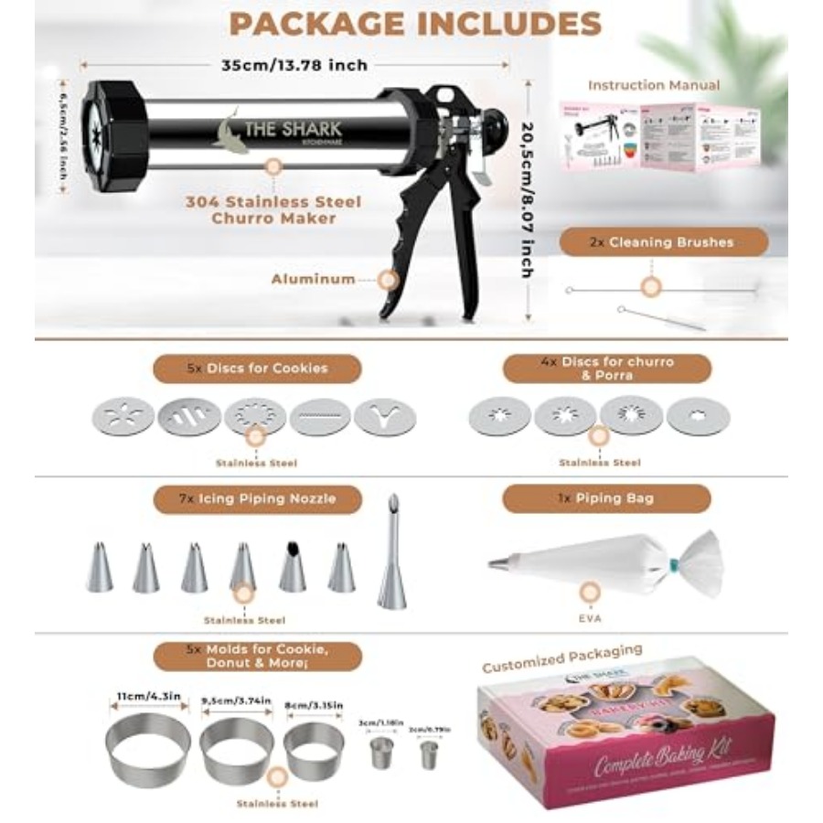 Churro Maker Machine and Sprit - Churros Maker Gun recension och pris