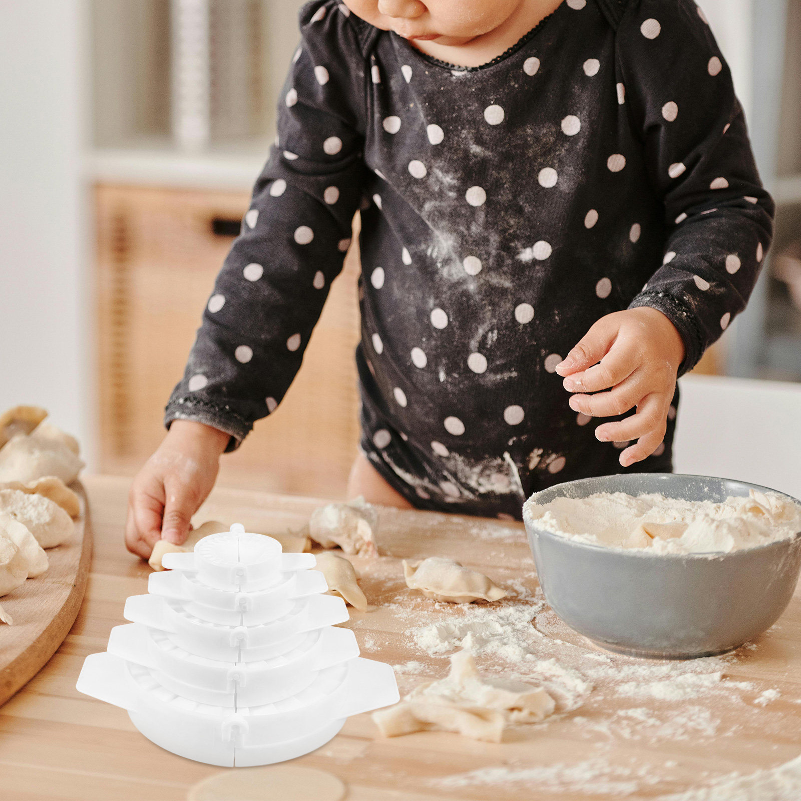 5Pcs Chinese Dumpling Maker Se - Dumpling Press Set recension och pris