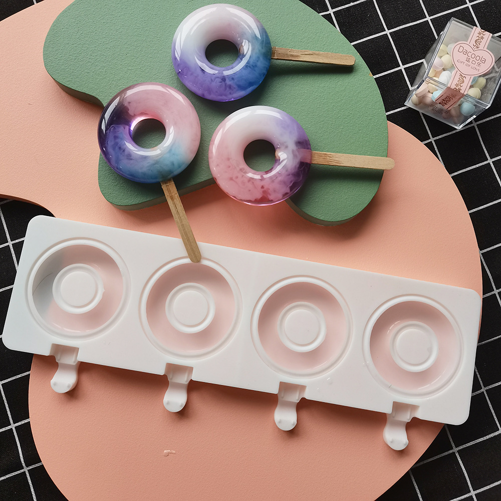 Large Donut 4 Cavity Ice Cream - Donut Mold Silicone recension och pris