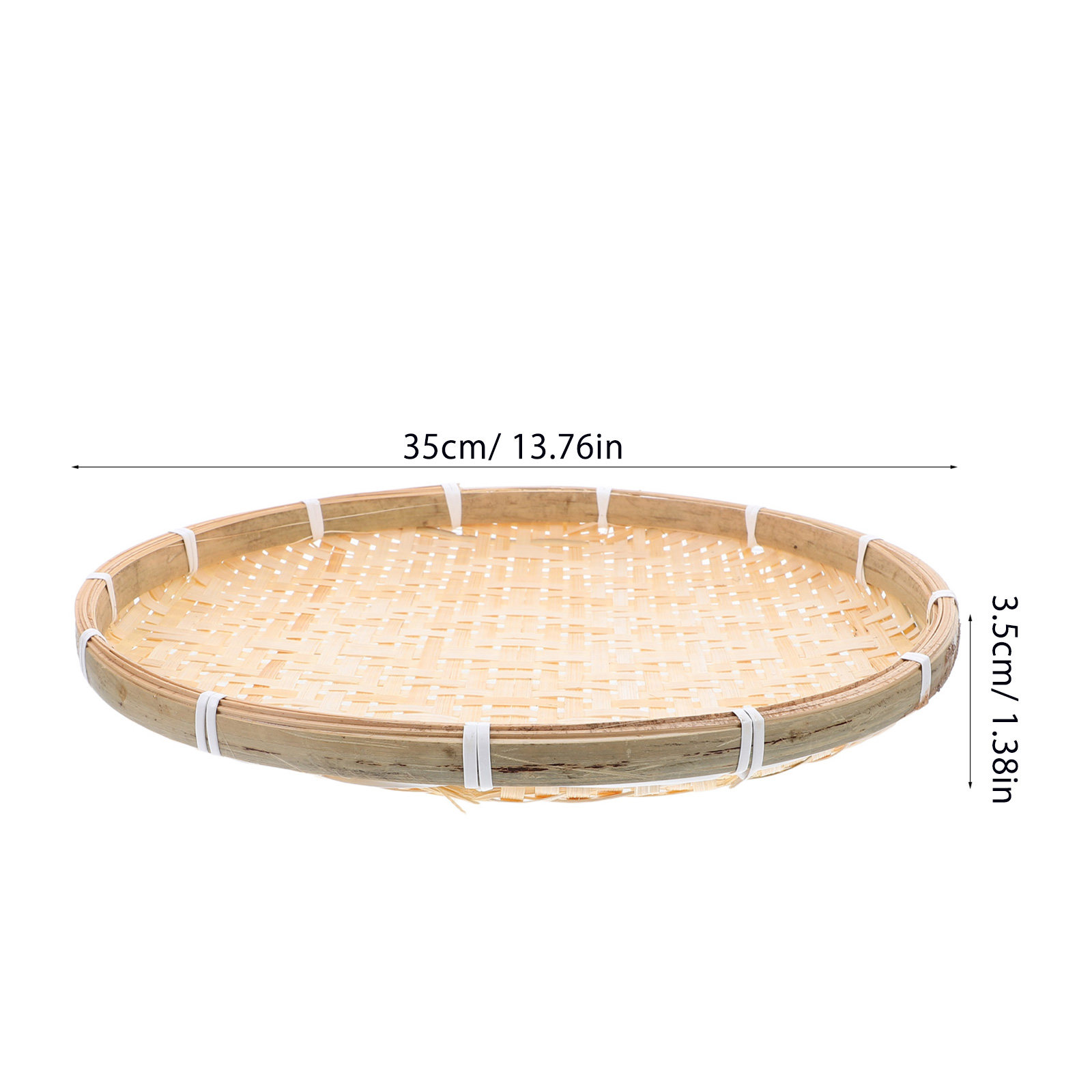 35Cm Round Bamboo Sieve Basket - Dim Sum Basket recension och pris