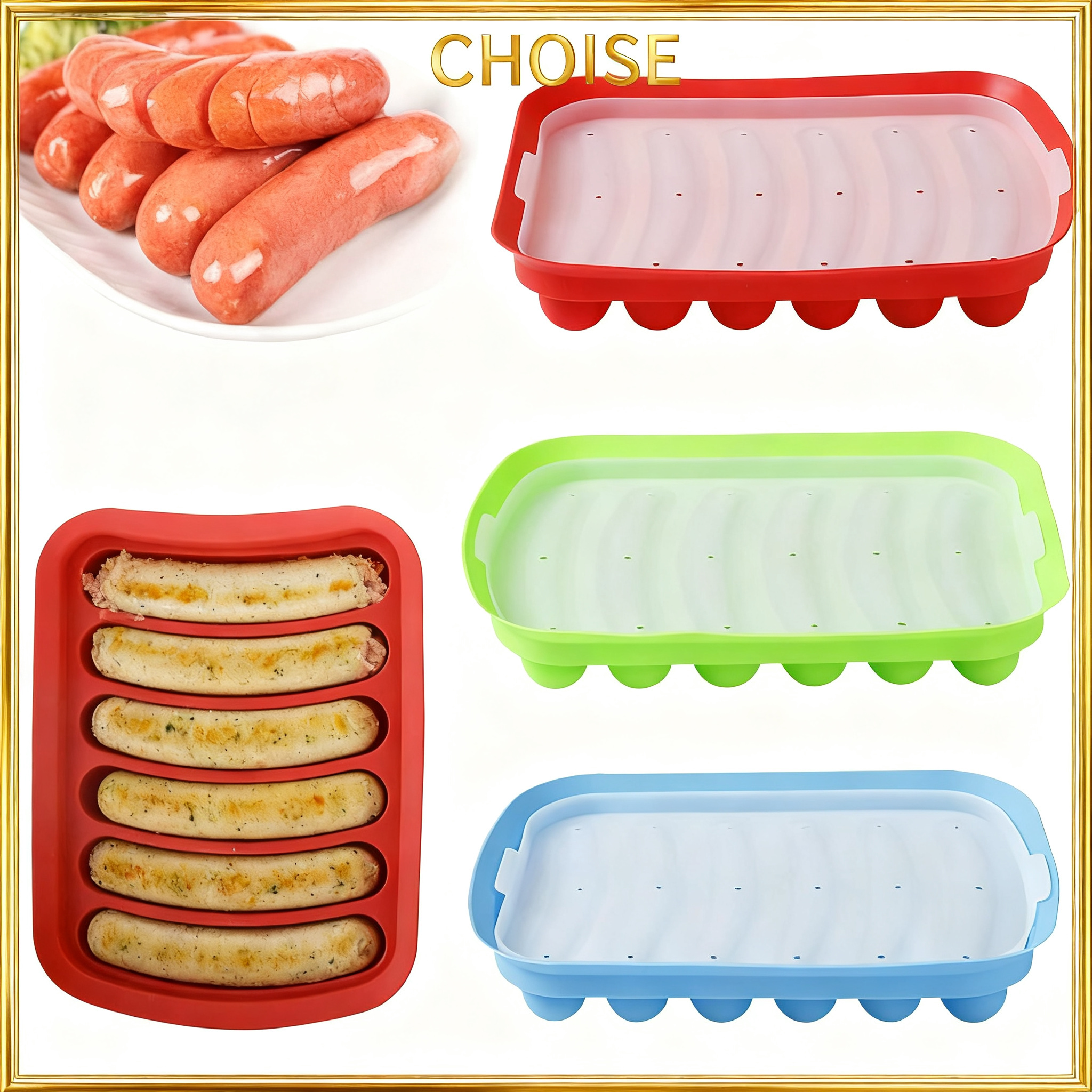 Sausage Maker Mould 6 Grids Si - Hot Dog Press recension och pris