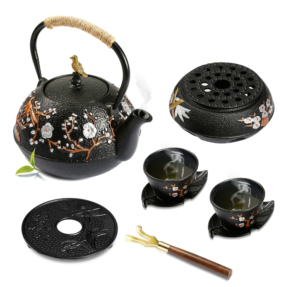 Cast Iron Teapot Set with Alco - Cast Iron Corn recension och pris