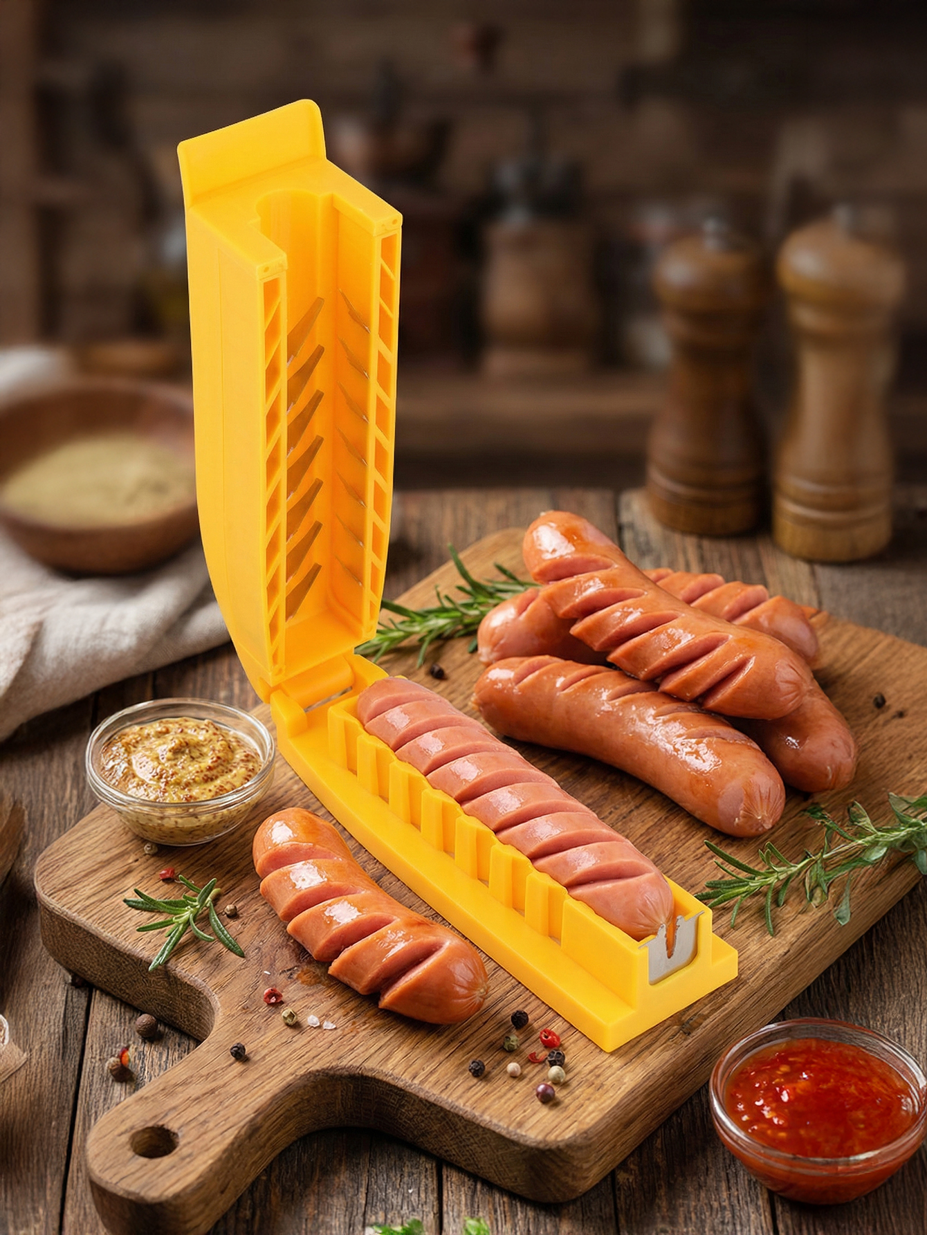 Manual Sausage Slicing Tool Re - Hot Dog Press recension och pris
